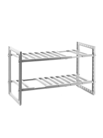 InnovaGoods Regał stojący w kolorze srebrno-białym - 26,5 x 7 x 40,5 cm