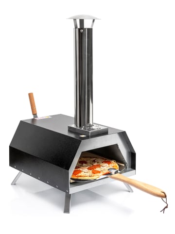 InnovaGoods Pelletofen für Pizza in Schwarz
