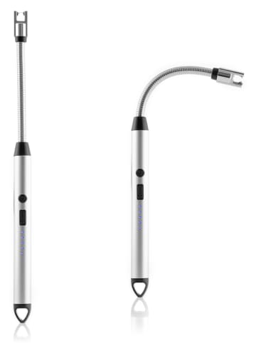 InnovaGoods Elektryczna zapalniczka w kolorze srebrnym