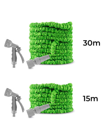 InnovaGoods Uittrekbare tuinslang lichtgrijs - (L)15 m