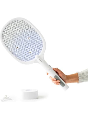 InnovaGoods Elektryczna packa w kolorze białym na muchy - 21,6 x 52,5 x 3,3 cm