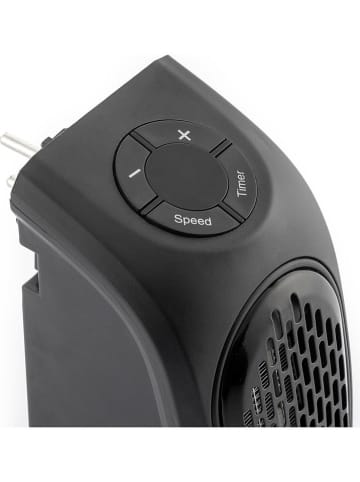 InnovaGoods Draagbare mini-verwarming zwart - (B)8,5 x (H)16 x (D)12,5 cm