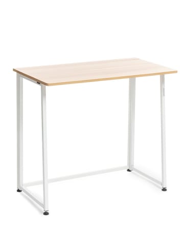 InnovaGoods Składane biurko w kolorze jasnobrązowym - 80 x 75 x 45 cm