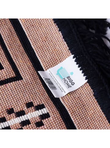 Bigghome Laagpolig tapijt ''SA1534A'' beige/zwart