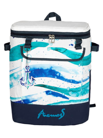Anemoss Koelrugzak ''Waves'' wit/blauw - 25 l