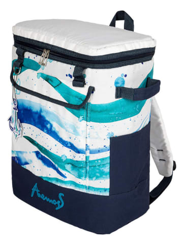Anemoss Koelrugzak ''Waves'' wit/blauw - 25 l