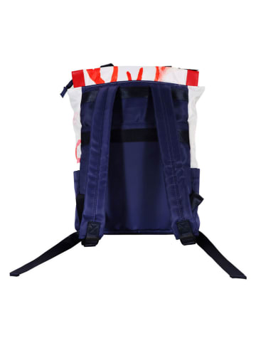 Anemoss Laptoprugzak ''Coral'' donkerblauw/rood - (B)30,5 x (H)40,6 x (D)12,7 cm