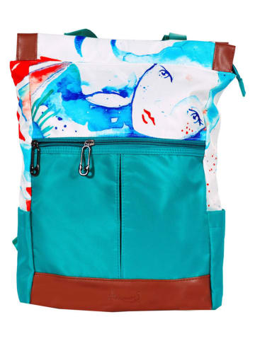 Anemoss Laptoprucksack ''Sailor'' in Türkis - (B)30,5 x (H)40,6 x (T)12,7 cm