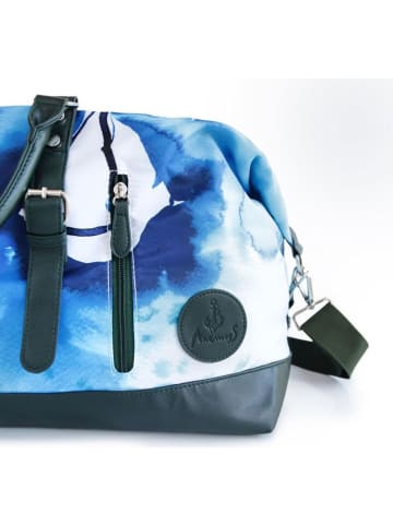 Anemoss Reisetasche ''Sail'' in Weiß/ Blau - 50 l