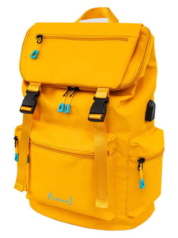 Anemoss Laptoprucksack in Gelb - (B)30 x (H)41,9 x (T)15 cm