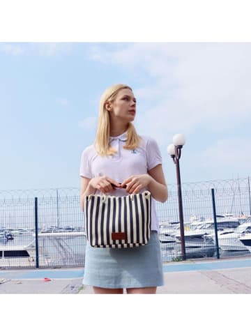 Anemoss Handtas zwart/wit - (B)23,4 x (H)21,8 x (D)11,9 cm