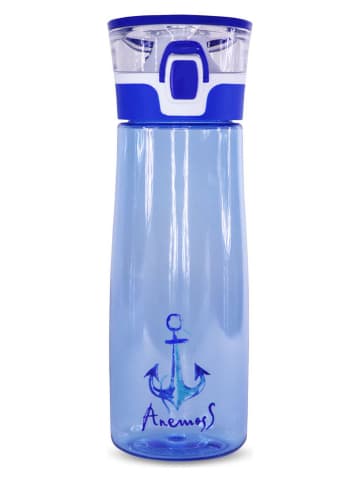 Anemoss Drinkfles ''Anchor'' blauw - 600 ml