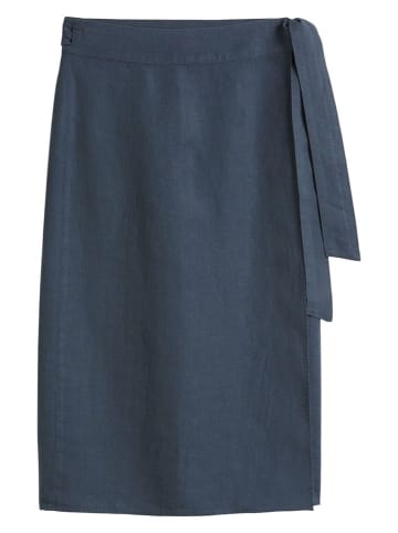 Marc O'Polo Linnen rok donkerblauw