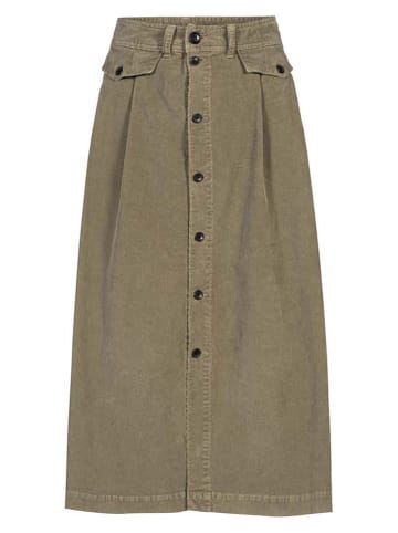 Herrlicher Spódnica "Peony" w kolorze oliwkowym