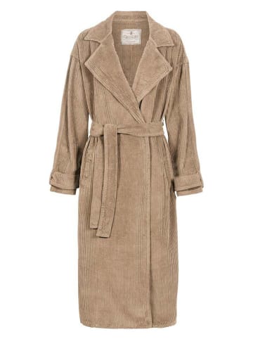 Herrlicher Cord-Übergangsmantel "Theodore" in Beige