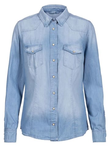 Herrlicher Bluse "Lilien" in Hellblau