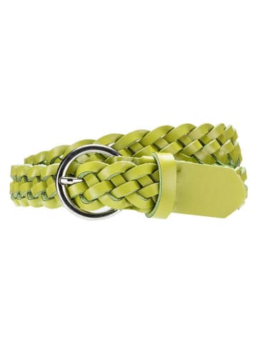 Herrlicher Leder-Gürtel "Fluffy" in Limette