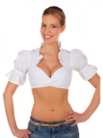 Edelnice Dirndlbluse in Weiß