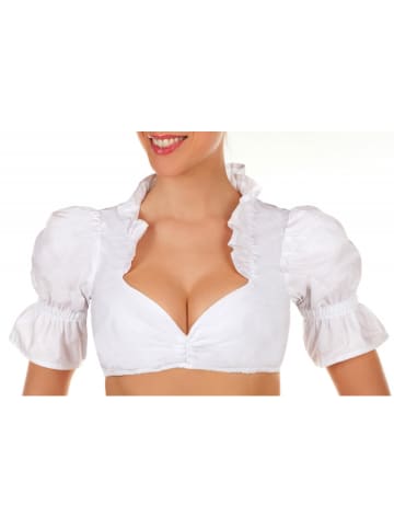 Edelnice Dirndlbluse in Weiß