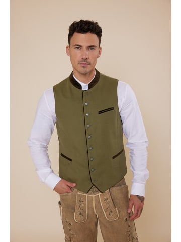 Heimatglück Trachtenweste "Markus" in Dunkelgrün