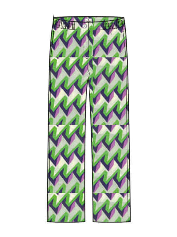 Herrlicher Broek groen/paars