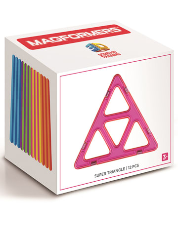 MAGFORMERS 12-częściowy zestaw magnetyczny "Super Triangle" - 3+