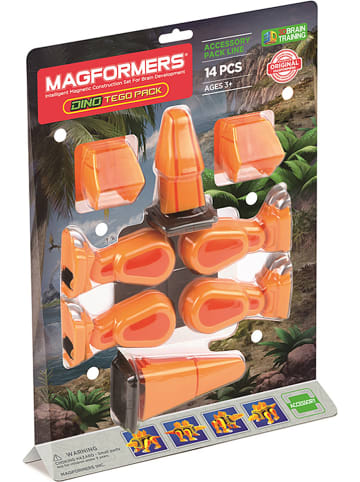 MAGFORMERS 14-delige uitbreidingsset "Dino Tego Pack" - vanaf 3 jaar