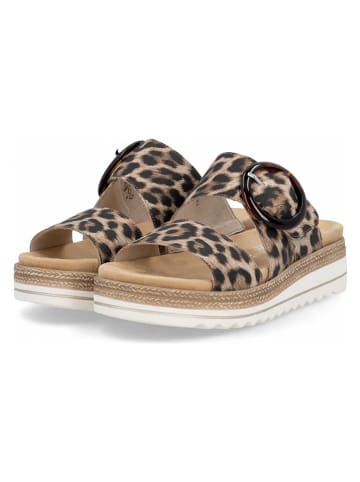 remonte Pantoletten in Beige/ Braun