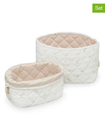 Cam Cam Copenhagen Koszyki (2 szt.) w kolorze kremowo-jasnoróżowym