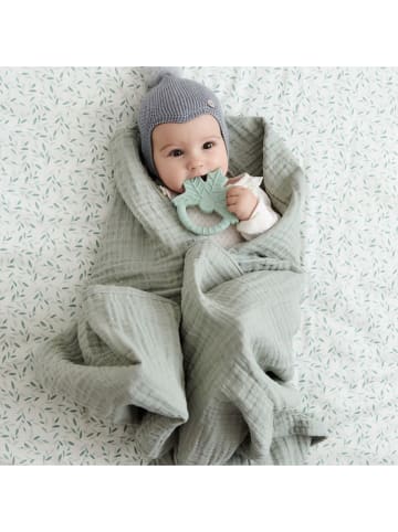 Cam Cam Copenhagen Musselin-Babydecke in Grün