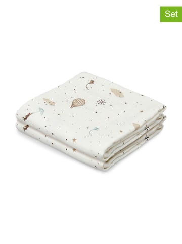 Cam Cam Copenhagen Muślinowe chusty (2 szt.) w kolorze kremowym do odbijania