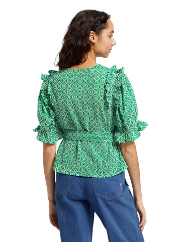 Scotch & Soda Blouse groen/wit
