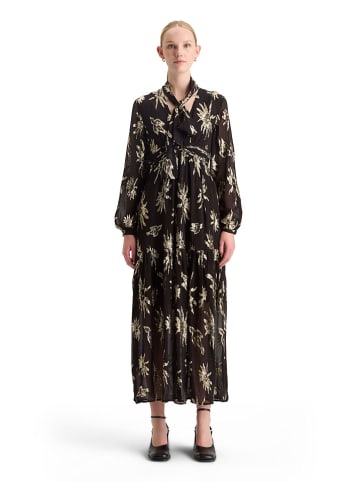 Scotch & Soda Jurk zwart/goudkleurig