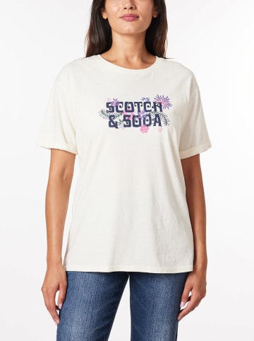 Scotch & Soda Koszulka w kolorze kremowym