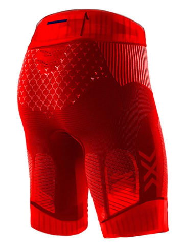 X-Bionic Szorty w kolorze czerwonym do biegania