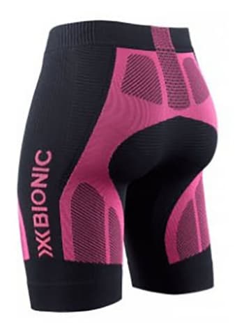 X-Bionic Szorty w kolorze różowo-czarnym do biegania