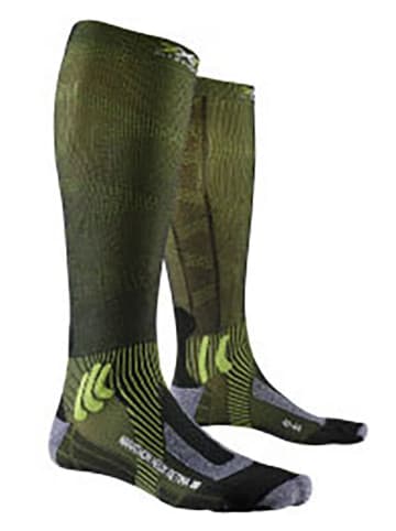 X-Socks Laufsocken "Helix Retina" in Khaki/ Schwarz
