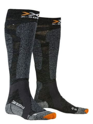 X-Socks Skisocken "Carve Silver" in Schwarz/ Grau