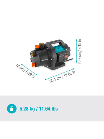 Gardena Pompa ogrodowa "3000/4 BASIC" w kolorze czarnym