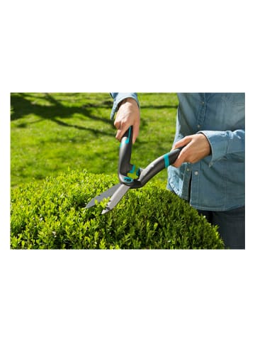 Gardena Nożyce "PrecisionCut" w kolorze szaro-turkusowym do żywopłotu