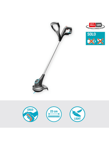 Gardena Akku-Trimmer "SmallCut 23/18V P4A solo" in Grau