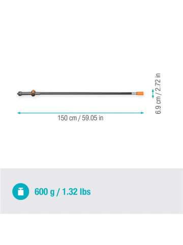 Gardena Trzon "Cleansystem" w kolorze czarno-pomarańczowym do szczotki