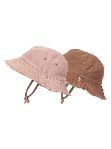 Elodie Details Dwustronny kapelusz przeciwsłoneczny w kolorze jasnoróżowym