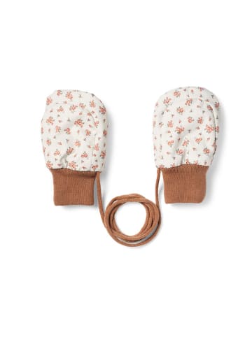 Elodie Details Fäustlinge "Autumn Rose" in Hellbraun/ Weiß