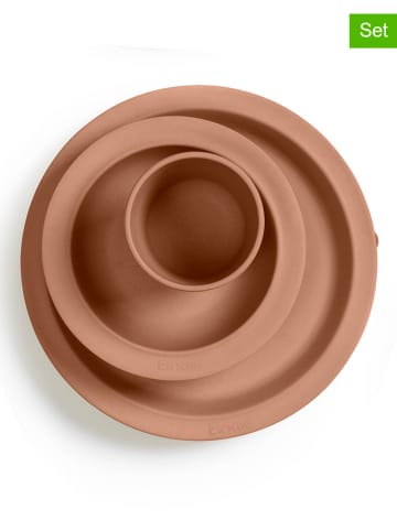 Elodie Details 3tlg. Geschirr-Set in Hellbraun