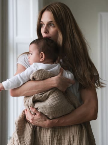 Elodie Details Kocyk "Crinkled" w kolorze khaki - 0+