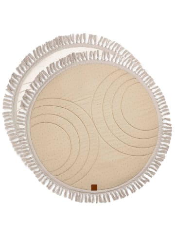 Elodie Details Koc "Northern Star" w kolorze beżowym do zabawy - Ø 120 cm