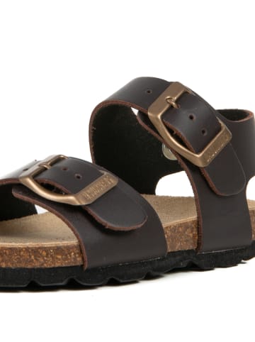 BABUNKERS Family Leder-Sandalen in Braun