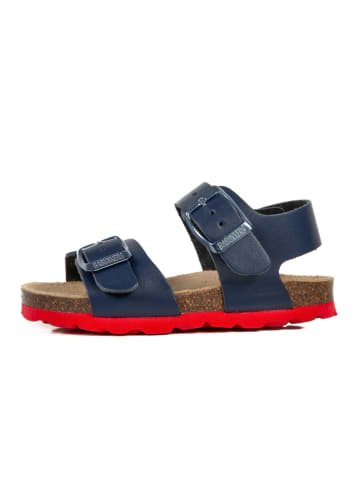 BABUNKERS Family Leren sandalen donkerblauw