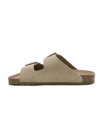 BABUNKERS Family Leder-Pantoletten in Beige